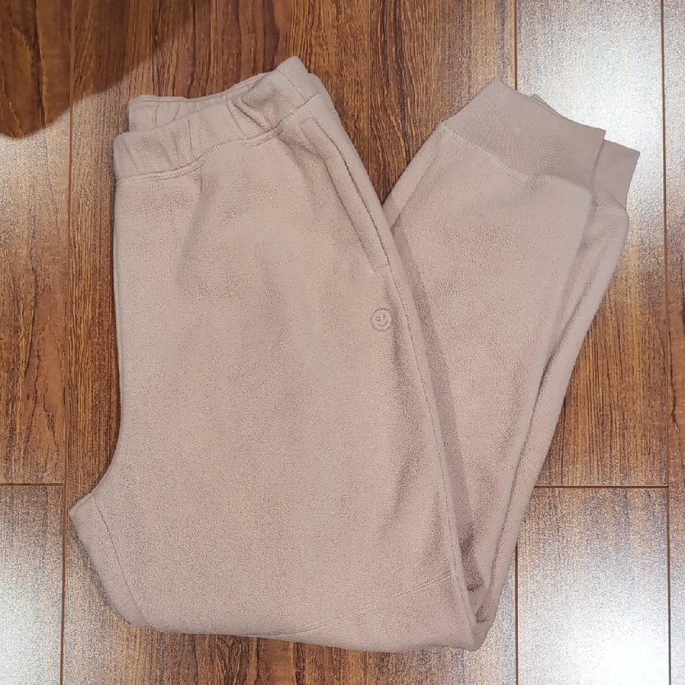 Gilly Hicks Dusty Pink Polar Fleece Joggers